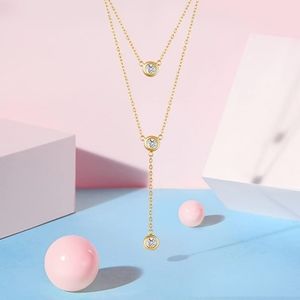 925 sterling silver layered necklace